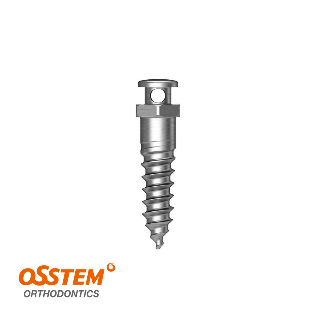 Mini implant OrthAnchor - buton cu orificiu gat neted 4mm